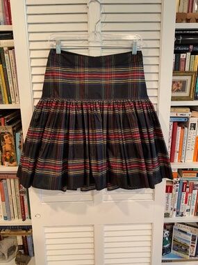 J Crew Stewart Tartan Plaid Drop-Waist Skirt Size 0